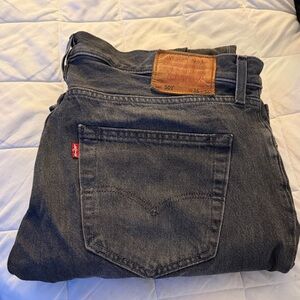 Levi's Men's Dark Gray Straight Jeans